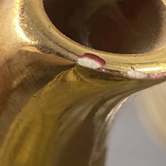 Vintage Sudlow's Burslem Oxblood Red and Gold Teapot - Picture 4 of 6